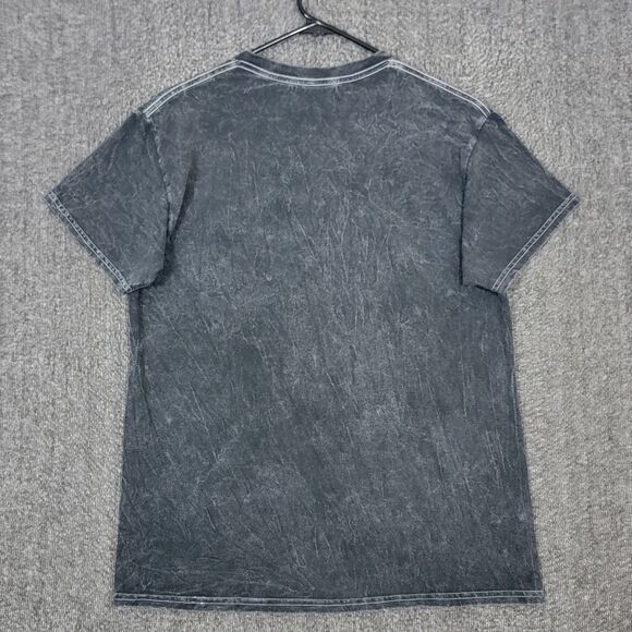 Nirvana T-Shirt Mens M Gray & Green Nevermind Smiley Face Short Sleeve Crewneck - Picture 7 of 9